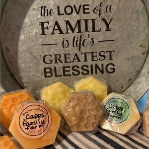 Honeycomb Bath Soap Set - Yellow and Brown